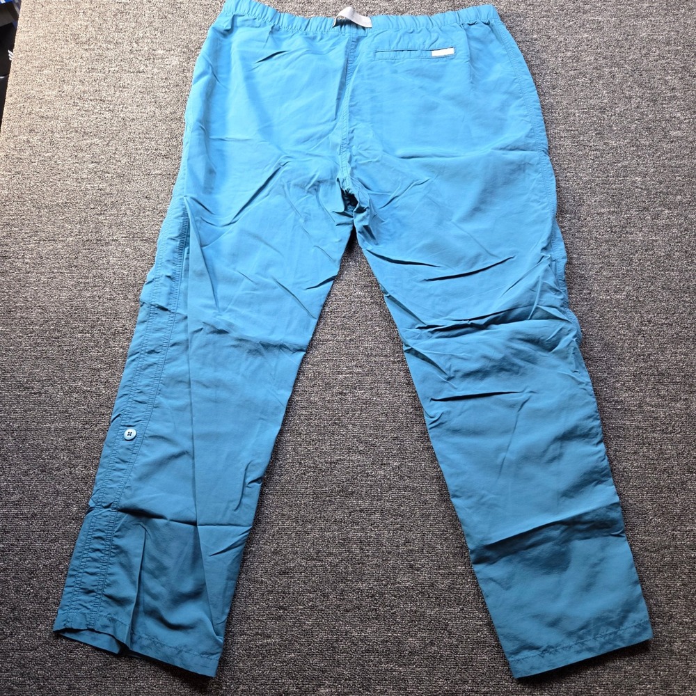 Gramicci Lifestyle Hiking Pants Men Medium Blue Roll Up Convertible Gorp Outdoor